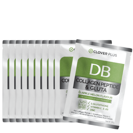 Clover Plus,Clover Plus DB Collagen Peptide And Gluta,DB Collagen Peptide And Gluta,คอลลาเจนเปปไทน์ แอนกลูต้า,คอลลาเจน,แอนกลูต้า